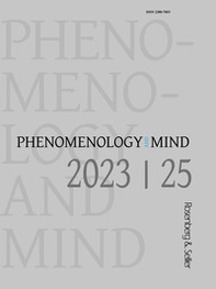 Phenomenology and mind - Vol. 25 - Librerie.coop