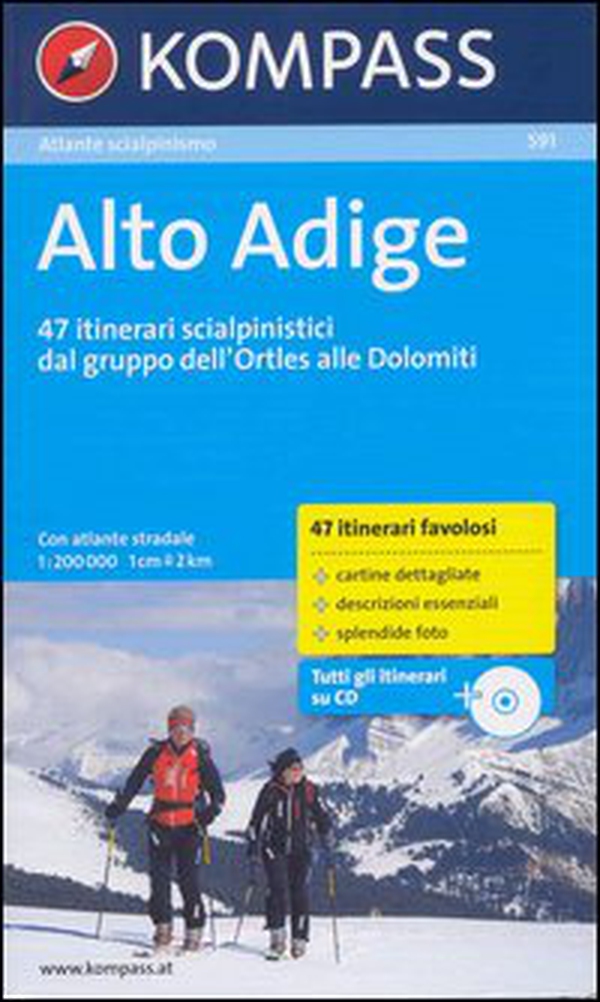 Atlante scialpinismo n. 591. Alto Adige - Librerie.coop Atlante scialpinismo n. 591. Alto Adige - Librerie.coop