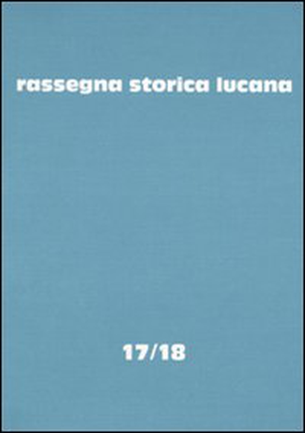 Rassegna storica lucana (17-18) - Librerie.coop
