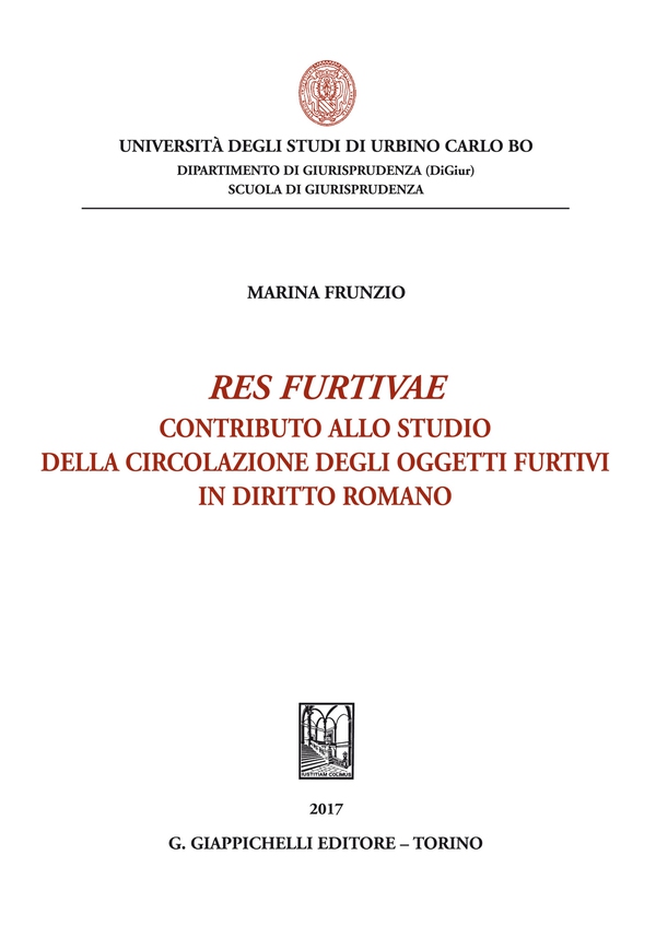 Res furtivae - Librerie.coop Res furtivae - Librerie.coop