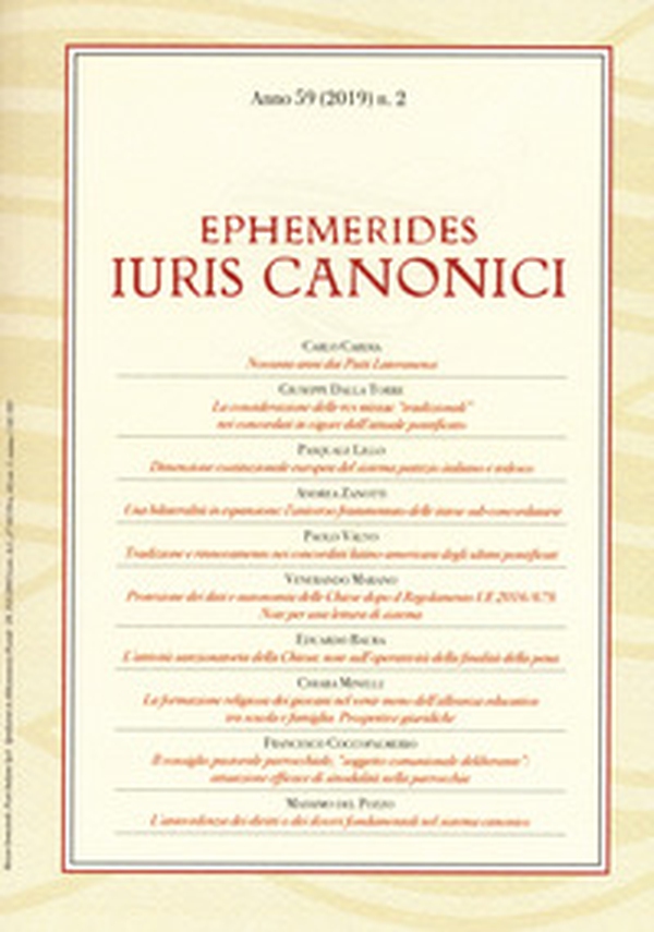 Ephemerides Iuris canonici - Librerie.coop Ephemerides Iuris canonici - Librerie.coop