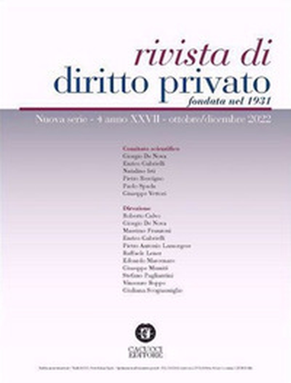 Rivista di diritto privato - Vol. 4 - Librerie.coop Rivista di diritto privato - Vol. 4 - Librerie.coop