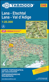 Lana-Val d'Adige-Lana-Etschtal 1:25.000 - Librerie.coop