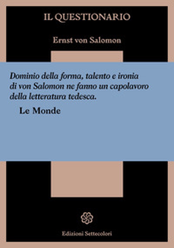 Il questionario - Librerie.coop Il questionario - Librerie.coop