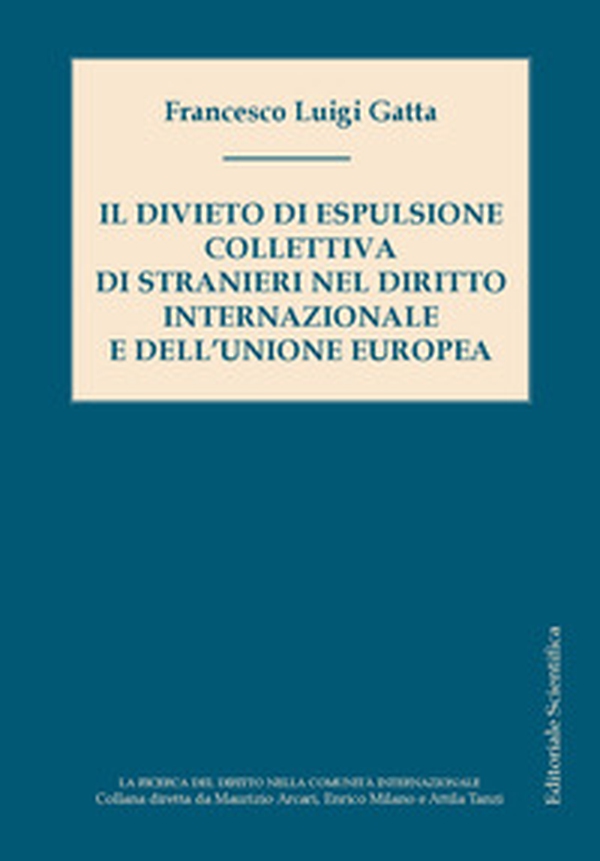 Il divieto di espulsione collettiva di stranieri nel diritto internazionale e dell'Unione europea - Librerie.coop Il divieto di espulsione collettiva di stranieri nel diritto internazionale e dell'Unione europea - Librerie.coop