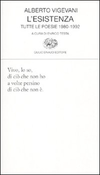 L'esistenza. Tutte le poesie 1980-1992 - Librerie.coop