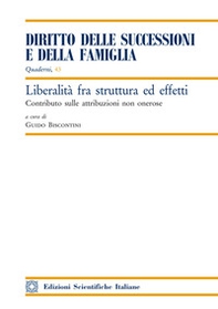 Liberalità fra struttura ed effetti - Librerie.coop