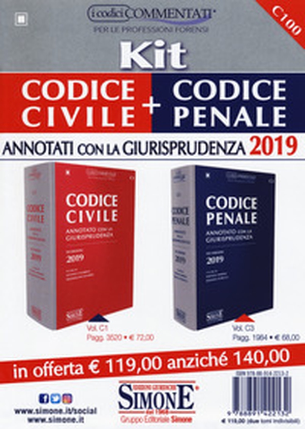 Kit Codice civile + Codice penale annotati con la Giurisprudenza - Librerie.coop Kit Codice civile + Codice penale annotati con la Giurisprudenza - Librerie.coop