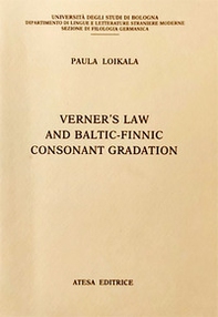 Verner's law and baltic-finnic consonant gradation - Librerie.coop Verner's law and baltic-finnic consonant gradation - Librerie.coop