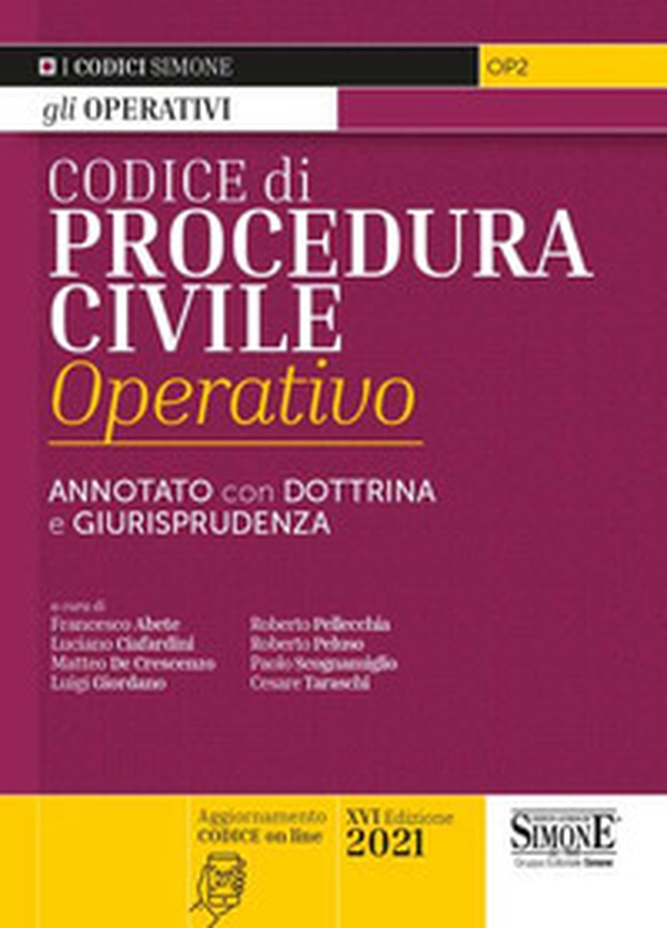 Codice di procedura civile operativo. Annotato con dottrina e giurisprudenza - Librerie.coop Codice di procedura civile operativo. Annotato con dottrina e giurisprudenza - Librerie.coop