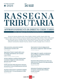 RASSEGNA TRIBUTARIA 4/2025 - Librerie.coop