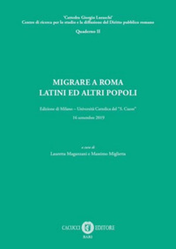 Migrare a Roma. Latini e altri popoli - Librerie.coop Migrare a Roma. Latini e altri popoli - Librerie.coop