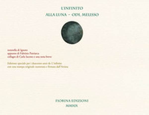 L'infinito-Alla luna-Odi, Melisso - Librerie.coop L'infinito-Alla luna-Odi, Melisso - Librerie.coop