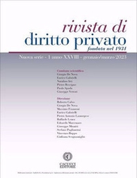 Rivista di diritto privato - Vol. 1 - Librerie.coop
