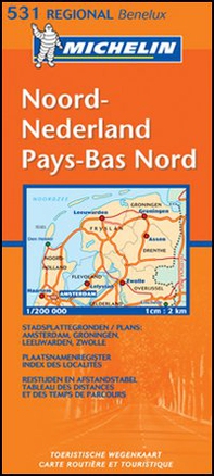 Noord-Nederland-Pays-Bas nord 1:200.000 - Librerie.coop