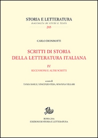 Scritti di storia della letteratura italiana - Vol. 4 - Librerie.coop