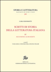 Scritti di storia della letteratura italiana - Librerie.coop