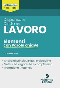 Dispensa di diritto del lavoro. Elementi con parole chiave - Librerie.coop Dispensa di diritto del lavoro. Elementi con parole chiave - Librerie.coop