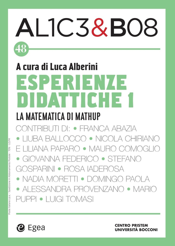 Alice & Bob 48. Esperienze didattiche 1 - Librerie.coop Alice & Bob 48. Esperienze didattiche 1 - Librerie.coop