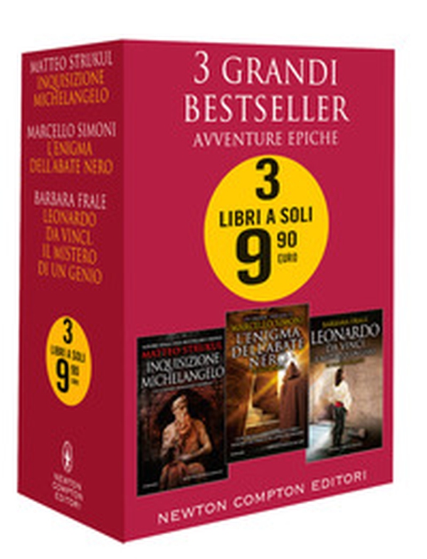 3 grandi bestseller. Avventure epiche: Inquisizione-L'enigma dell'abate nero-Leonardo da Vinci - Librerie.coop 3 grandi bestseller. Avventure epiche: Inquisizione-L'enigma dell'abate nero-Leonardo da Vinci - Librerie.coop