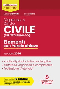 Dispensa di diritto civile (diritto privato). Elementi con parole chiave - Librerie.coop