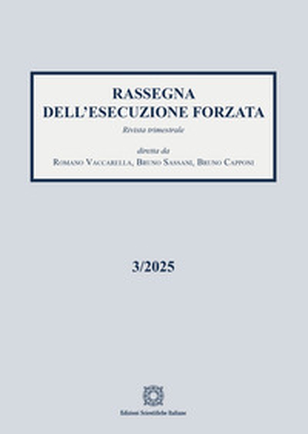 Rassegna dell'esecuzione forzata - Vol. 3 - Librerie.coop