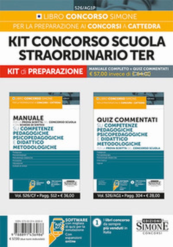 Kit concorso scuola straordinario Ter. Manuale completo+Quiz commentati - Librerie.coop Kit concorso scuola straordinario Ter. Manuale completo+Quiz commentati - Librerie.coop