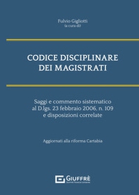 Codice disciplinare dei magistrati - Librerie.coop
