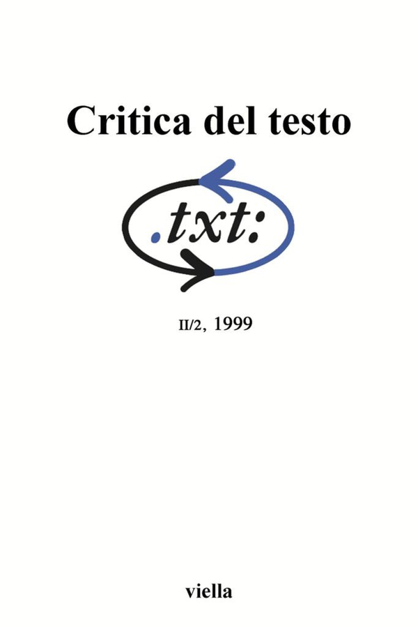 Critica del testo (1999) Vol. 2/2 - Librerie.coop Critica del testo (1999) Vol. 2/2 - Librerie.coop
