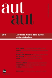Aut Aut 360. All'indice. Critica della cultura della valutazione - Librerie.coop