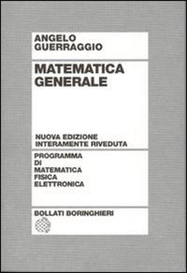 Matematica generale - Librerie.coop Matematica generale - Librerie.coop