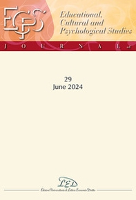 Journal of educational, cultural and psychological studies (ECPS journal) - Vol. 29 - Librerie.coop