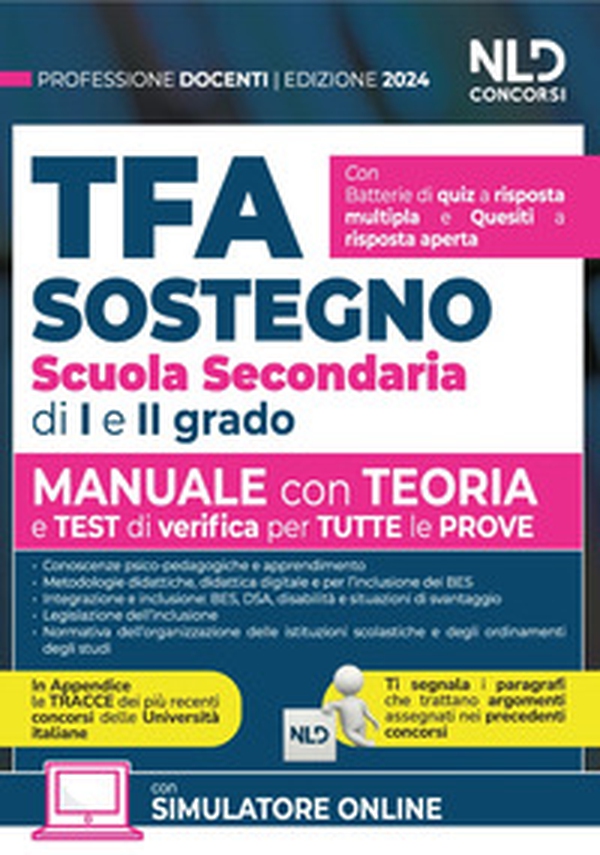 TFA. Docenti di sostegno scuola secondaria di I e II grado. Manuale di preparazione con teoria, quesiti e test. Teoria + Quiz + Tracce per tutte le prove - Librerie.coop TFA. Docenti di sostegno scuola secondaria di I e II grado. Manuale di preparazione con teoria, quesiti e test. Teoria + Quiz + Tracce per tutte le prove - Librerie.coop