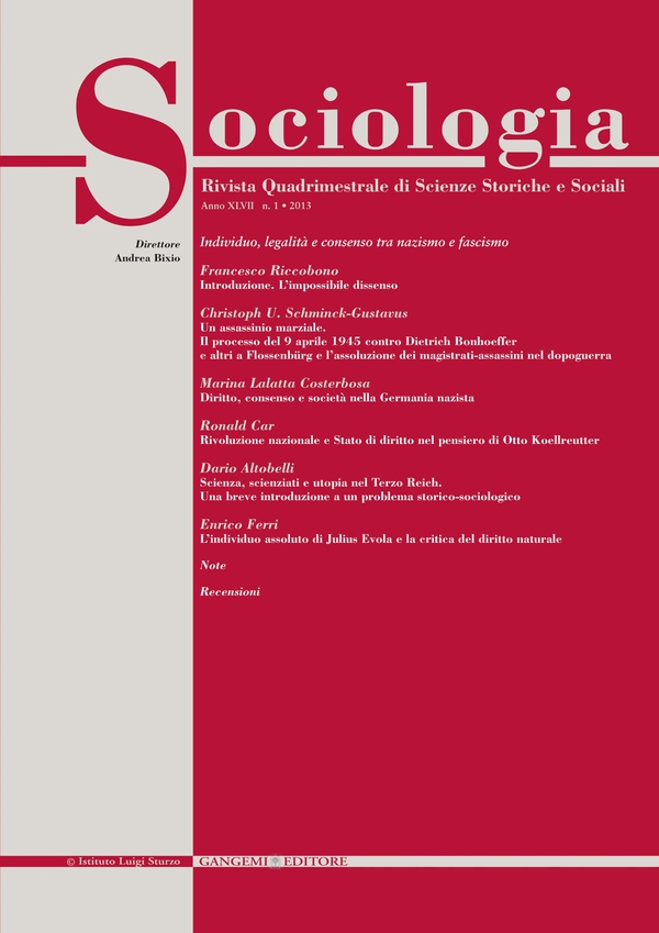 Sociologia n. 1/2013 - Librerie.coop Sociologia n. 1/2013 - Librerie.coop