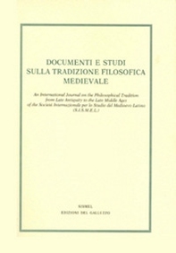 Documenti e studi sulla tradizione filosofica medievale - Vol. 31 - Librerie.coop