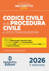 Codice civile e di procedura civile plus 2026 - Librerie.coop