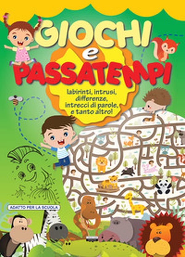 Giochi e passatempi. Labirinti, intrusi, differenze, intrecci di parole e tanto altro! Verde - Librerie.coop Giochi e passatempi. Labirinti, intrusi, differenze, intrecci di parole e tanto altro! Verde - Librerie.coop