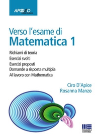 Verso l'esame di matematica 1. Richiami di teoria. Esercizi svolti. Esercizi proposti. Domande a risposta multipla. Al lavoro con Mathematica - Librerie.coop