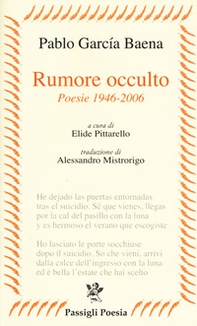 Rumore occulto. Poesie 1946-2006 - Librerie.coop Rumore occulto. Poesie 1946-2006 - Librerie.coop