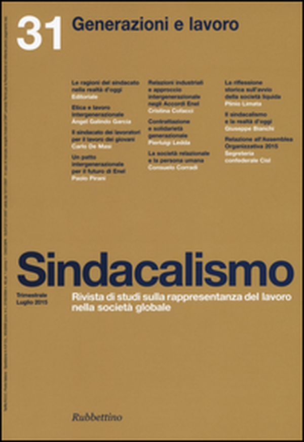 Sindacalismo - Vol. 31 - Librerie.coop Sindacalismo - Vol. 31 - Librerie.coop