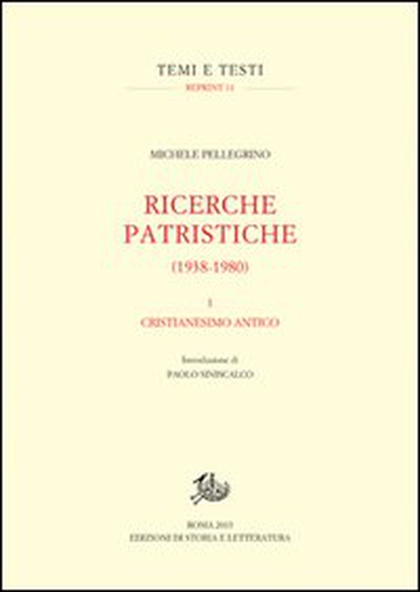 Ricerche patristiche (1938-1980) - Vol. 1 - Librerie.coop Ricerche patristiche (1938-1980) - Vol. 1 - Librerie.coop