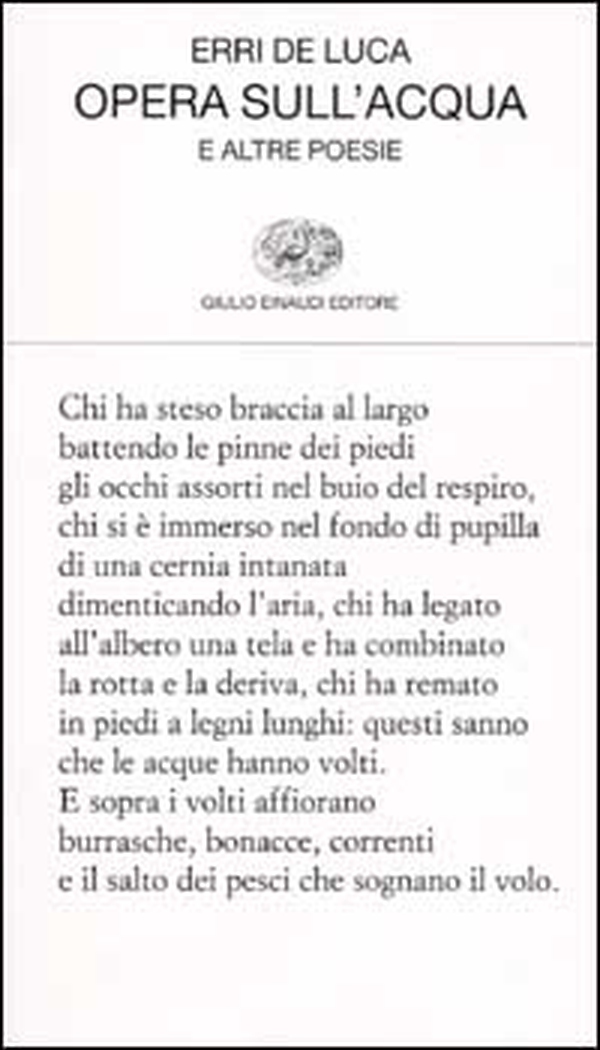 Opera sull'acqua e altre poesie - Librerie.coop Opera sull'acqua e altre poesie - Librerie.coop