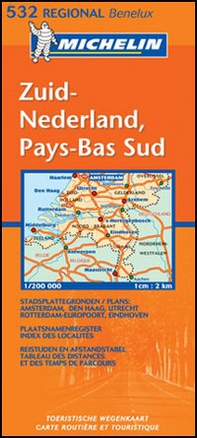 Zuid-Nederland, Pays-Bas sud 1:200.000 - Librerie.coop