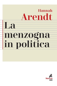 La menzogna in politica - Librerie.coop