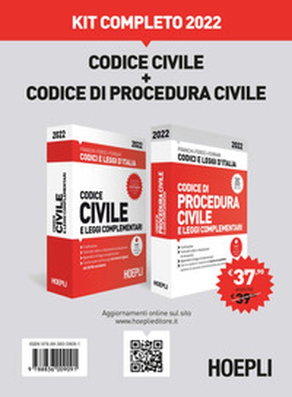 Codice civile e di procedura civile e leggi complementari. Kit completo 2022 - Librerie.coop Codice civile e di procedura civile e leggi complementari. Kit completo 2022 - Librerie.coop