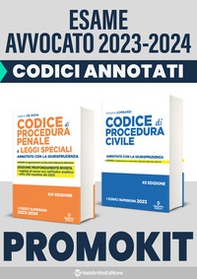 Kit Codici Esame Avvocato 2023: Codice procedura civile annotato con la giurisprudenza-Codice procedura penale - Librerie.coop