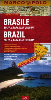 Brasile, Bolivia, Paraguay, Uruguay 1:4.000.000 - Librerie.coop