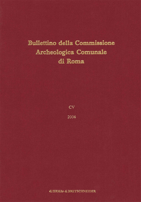 Bullettino della Commissione Archeologica Comunale di Roma, 105, 2004 - Librerie.coop