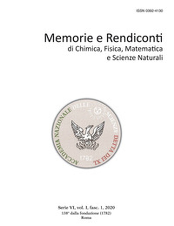 Memorie e rendiconti di chimica, fisica, matematica e scienze naturali - Librerie.coop Memorie e rendiconti di chimica, fisica, matematica e scienze naturali - Librerie.coop
