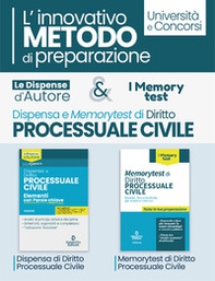 Kit dispensa d'autore: Diritto processuale civile-Memorytest di diritto processuale civile. L'innovativo metodo di preparazione - Librerie.coop